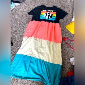 Handmade up cycled, Nintendo, 64 dress size medium